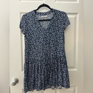 Navy and white floral Women’s dress